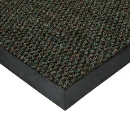 Zelená kobercová zátěžová vnitřní čistící zóna Fiona - 200 x 200 x 1,1 cm