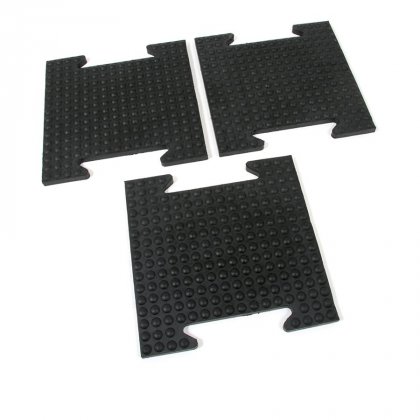Gumová modulární zátěžová rohož Horse Tile - 39 x 39 x 2,5 cm