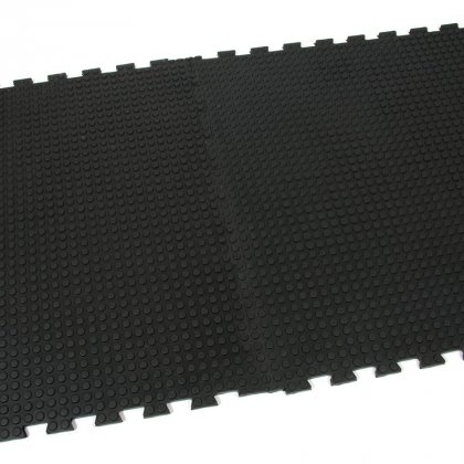 Gumová zátěžová podlahová modulární rohož Heavy Bubble - 100 x 100 x 1,6 cm