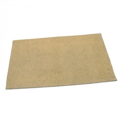 Šedá textilní vstupní čistící vnitřní rohož Welcome - Deco, FLOMA - délka 33 cm, šířka 58 cm a výška 0,3 cm
