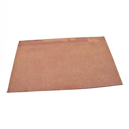 Vínová textilní vstupní čistící vnitřní rohož Welcome - Deco, FLOMA - délka 45 cm, šířka 75 cm a výška 0,3 cm