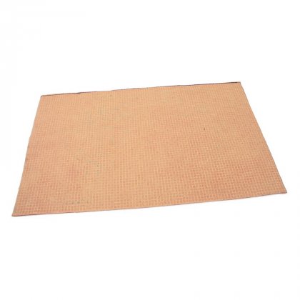 Červená textilní vstupní čistící vnitřní rohož Welcome - Deco, FLOMA - délka 45 cm, šířka 75 cm a výška 0,3 cm