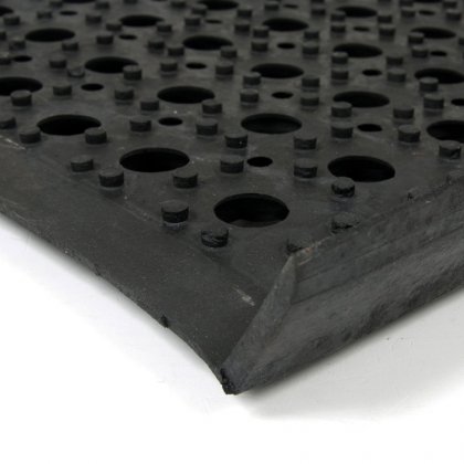 Gumová schodová protiskluzová rohož na hrubé nečistoty Honeycomb Step - 26 x 80 x 1,6 cm
