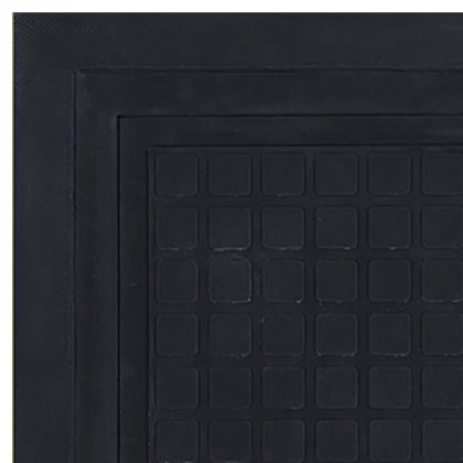 Černo-žlutá podlahová protiúnavová modulární rohož (střed) - délka 91 cm, šířka 111 cm a výška 1,9 cm