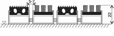 Hliníková gumová čistící vstupní kartáčová venkovní rohož Alu Extra - 80 x 120 x 2,2 cm