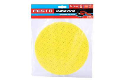 Papír brusný FESTA výsek 225mm P120 5ks na brusku na SDK
