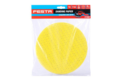 Papír brusný FESTA výsek 225mm P180 5ks na brusku na SDK