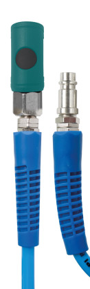 Spirálová PU hadice 10 m, ø 8/12 mm, 8 bar s rychlospojkou