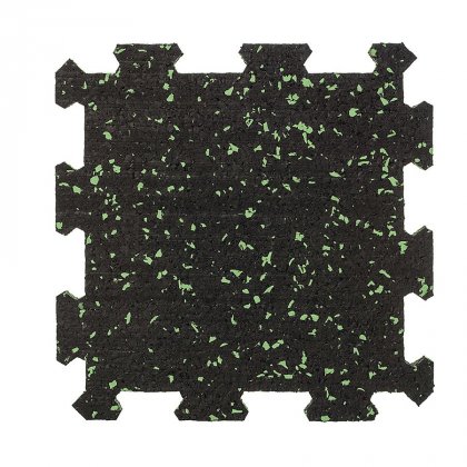 Různobarevná pryžová (10% EPDM STANDARD) modulární fitness deska (střed) SF1050, FLOMA - délka 95,6 cm, šířka 95,6 cm a výška 1,6 cm