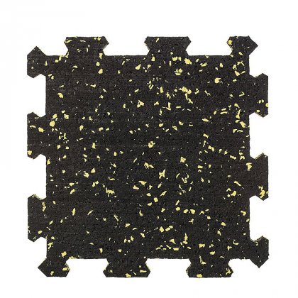 Různobarevná pryžová (10% EPDM STANDARD) modulární fitness deska (střed) SF1050, FLOMA - délka 95,6 cm, šířka 95,6 cm a výška 1,6 cm