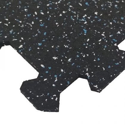 Různobarevná pryžová (5+5% EPDM STANDARD) modulární fitness deska (střed) SF1050, FLOMA - délka 47,8 cm, šířka 47,8 cm a výška 0,8 cm