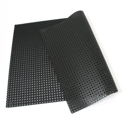 Černá gumová čistící venkovní vstupní rohož Octomat Mini - 150 x 100 x 1,25 cm