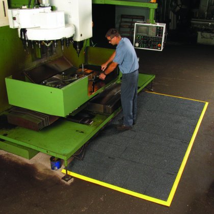 Žlutá náběhová hrana "samec" MD Ramp System, Nitrile - délka 152 cm a šířka 5 cm