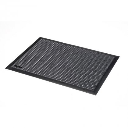 Černá gumová protiúnavová rohož Skystep, ESD - 90 x 150 x 1,3 cm