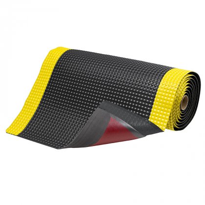Černo-žlutá protiúnavová průmyslová laminovaná rohož Sky Trax - 91 x 60 x 1,9 cm