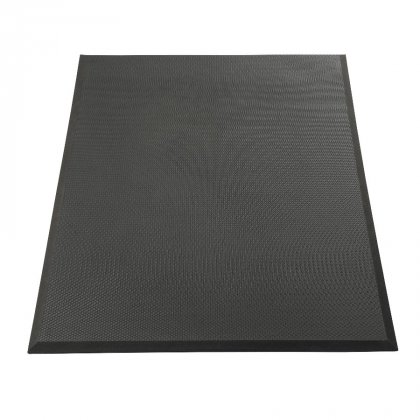 Černá protiúnavová olejivzdorná rohož Posture Mat - 60 x 51 x 1,9 cm