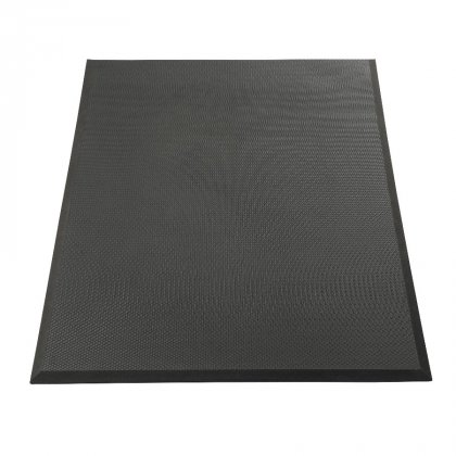 Černá protiúnavová olejivzdorná rohož Posture Mat - 102  x 91 x 1,9 cm