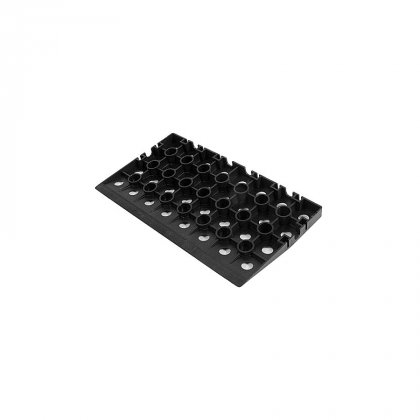 Černý plastový nájezd AT-HRD, AvaTile - 25 x 13,7 x 1,6 cm