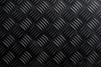 Černá gumová průmyslová protiskluzová rohož Delta - 1000 x 150 x 0,3 cm