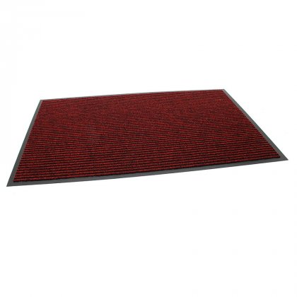 Červená vnitřní vstupní čistící rohož Everton - délka 60 cm, šířka 80 cm a výška 0,6 cm