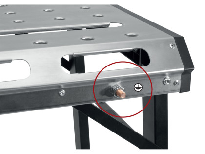 Stůl svařovací přenosný, 107x53cm, výška 70-93cm