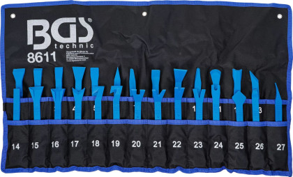 Sada na demontáž čalounění, klíny a škrabky, 27 ks, BGS - B8611