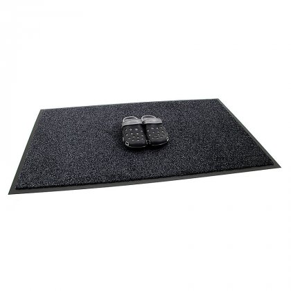 Černá vnitřní vstupní čistící rohož Briljant, FLOMA (Bfl-S1) - délka 40 cm, šířka 60 cm a výška 0,9 cm
