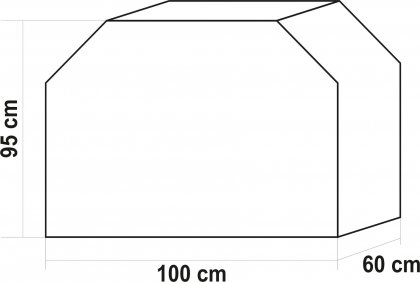 Kryt grilu 100 x 95 x 60 cm