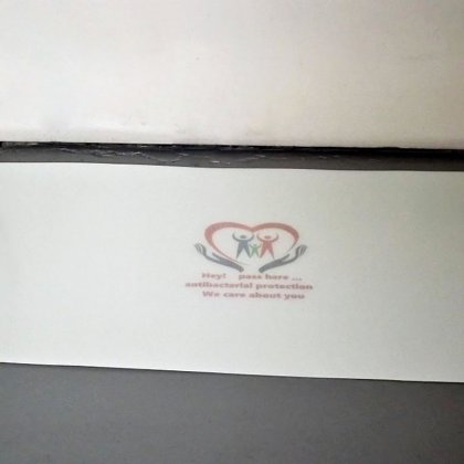 Bílá lepící dezinfekční dekontaminační rohož FLOMA - 150 x 115 cm - 60 listů