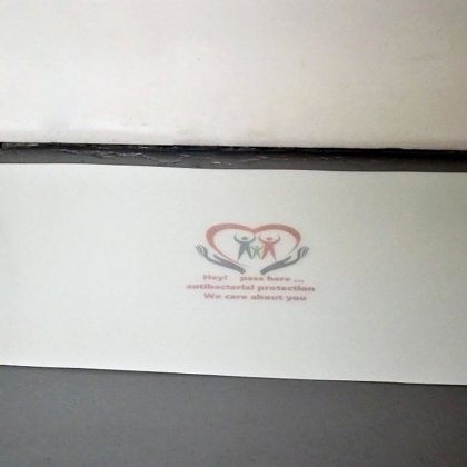Zelená lepící dezinfekční dekontaminační rohož FLOMA - 150 x 115 cm - 60 listů