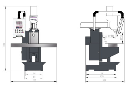 Univerzální frézka OPTImill MT 60