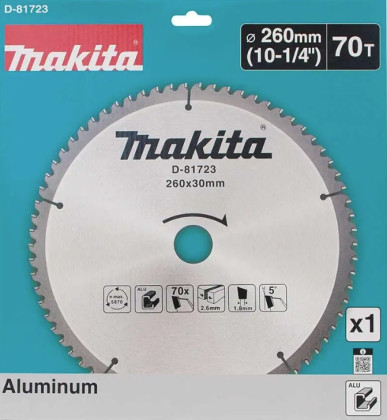 kotouč pilový TCT hliník 260x30mm 70Z = old D-73003