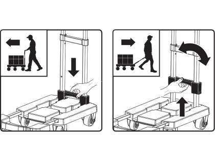 Vozík skládací, nosnost až 200kg/6koleček