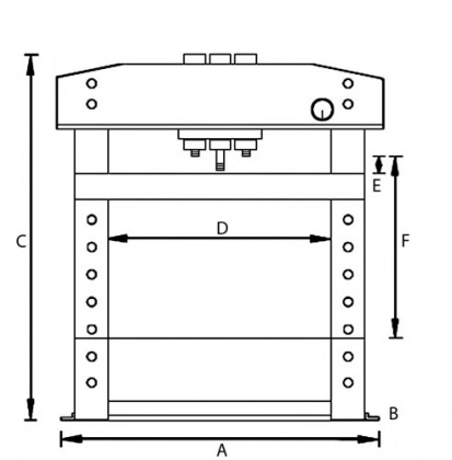 Stolní hydraulický lis WPP 10 TE