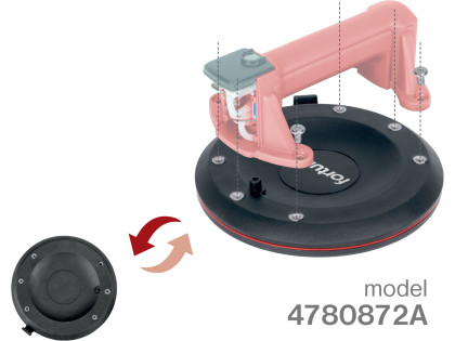 Přísavka aku s automat. udržováním podtlaku, O 200mm/150kg