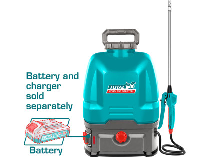 Postřikovač zahradní AKU, industrial,  20V Li-ion, 2000mAh, bez baterie a nabíječky