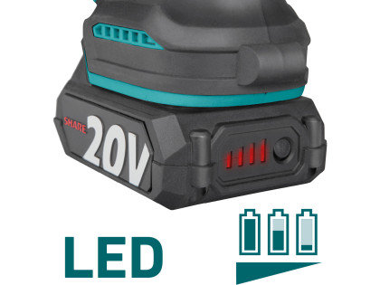 Pila řetězová aku jednoruční SHARE20V, 13cm, BRUSHLESS, 2Ah