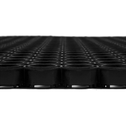 Gumová čisticí venkovní vstupní rohož na hrubé nečistoty FLOMA OctoMat - 60 x 80 x 2,2 cm