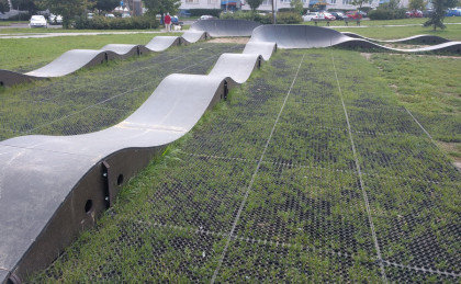 Gumová čisticí venkovní vstupní rohož na hrubé nečistoty FLOMA OctoMat - 60 x 80 x 2,2 cm