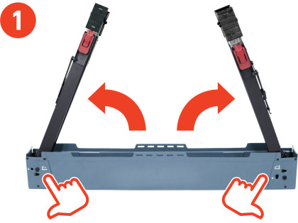 Koza stavební skládací 1kus, nosnost 550kg, výška 60-85cm