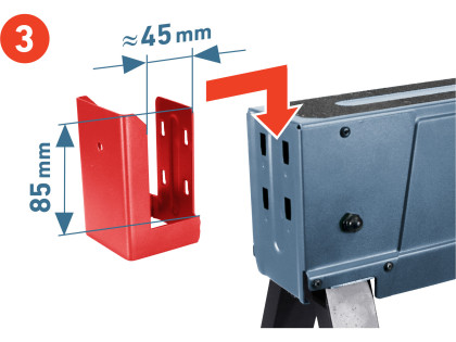 Koza stavební skládací 1kus, nosnost 550kg, výška 60-85cm
