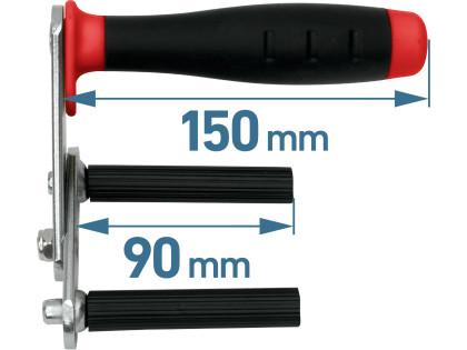 Nosič desek kovový, sada 2ks, nosnost až 80kg/pár