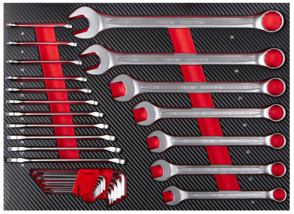 Profesionální sada nářadí do dílenských vozíků, 5 výplní - AH0262