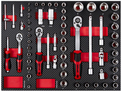 Profesionální sada nářadí do dílenských vozíků, 5 výplní - AH0262