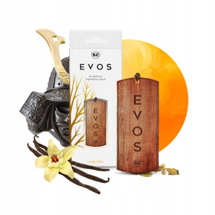 Osvěžovač K2 EVOS SAMURAI - dřevěná vonná visačka