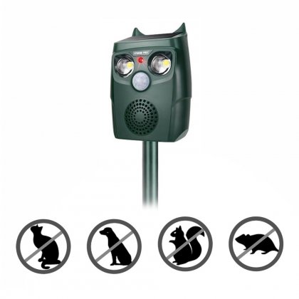 Odpuzovač škůdců, solární eXvision SAR20, Ultrasonic, Flashlight, Solar, PIR, IP67
