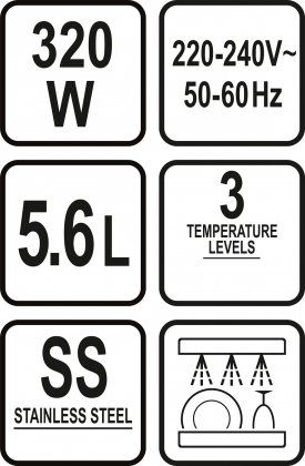 Pomalý hrnec 320W 5,6L s časovačem