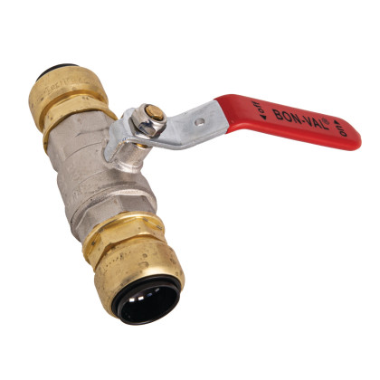 Kulový ventil se zástrčkovou spojkou ø 18 mm