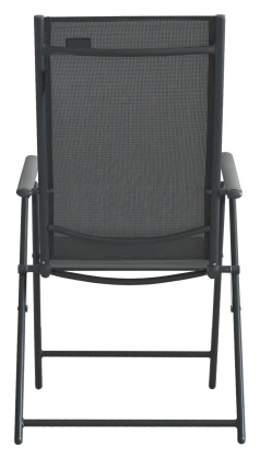 Židle zahradní skládací PULA tmavě šedá