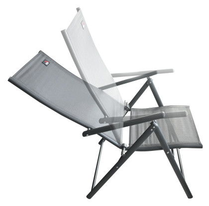 Židle zahradní skládací PULA tmavě šedá